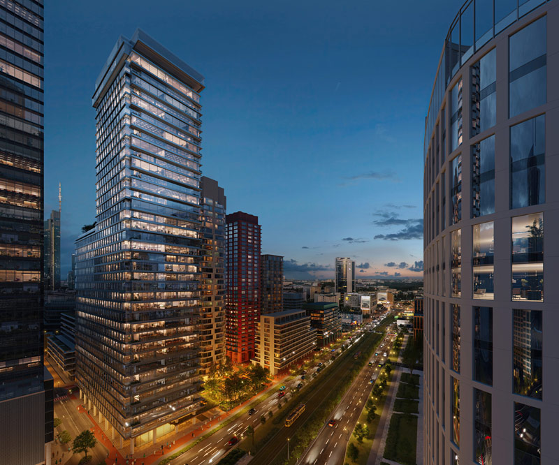 Wieżowiec AFI Tower projektu JEMS Architekci