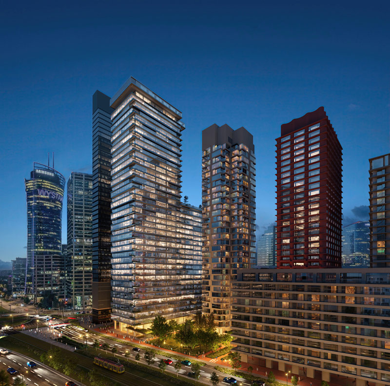 Wieżowiec AFI Tower projektu JEMS Architekci