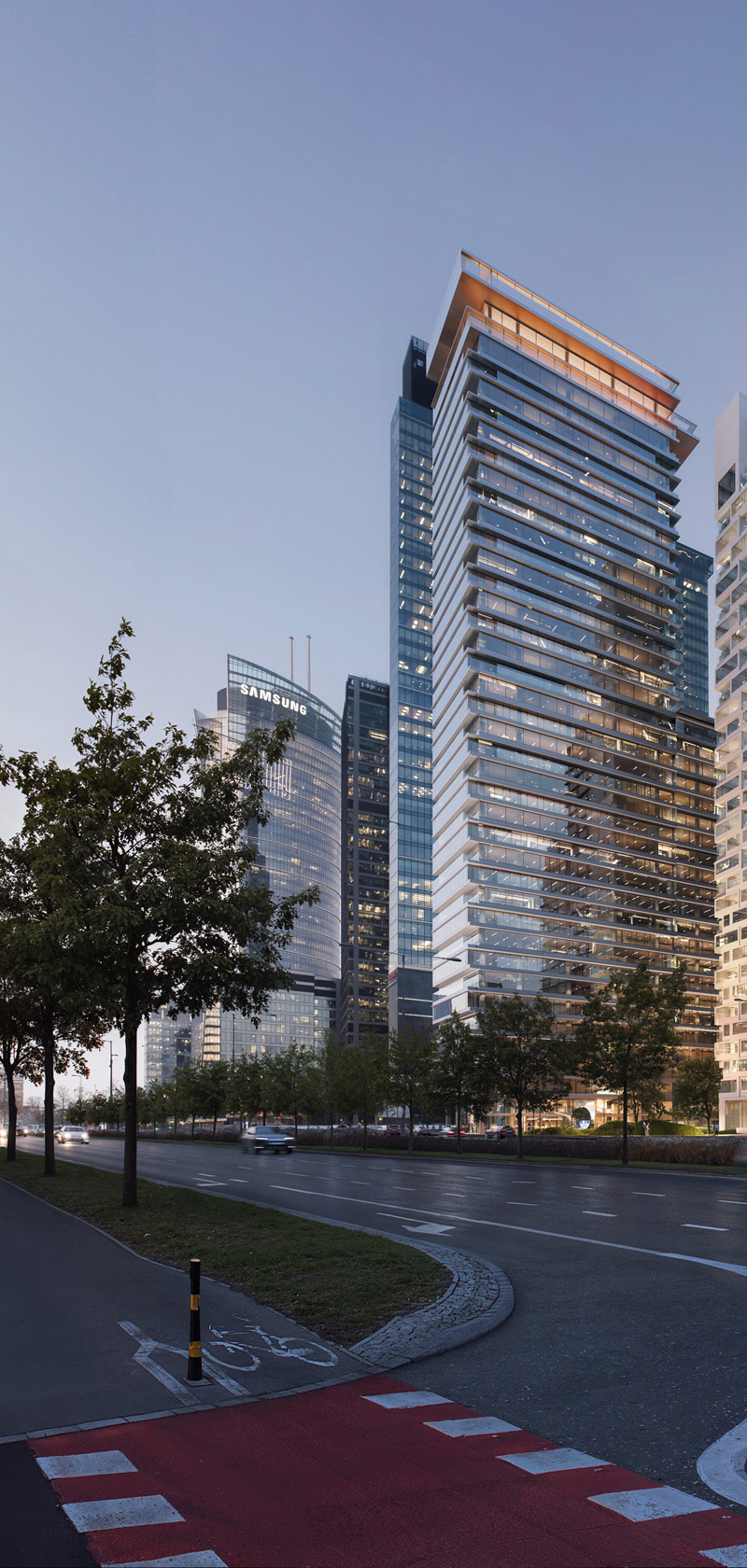 Wieżowiec AFI Tower projektu JEMS Architekci