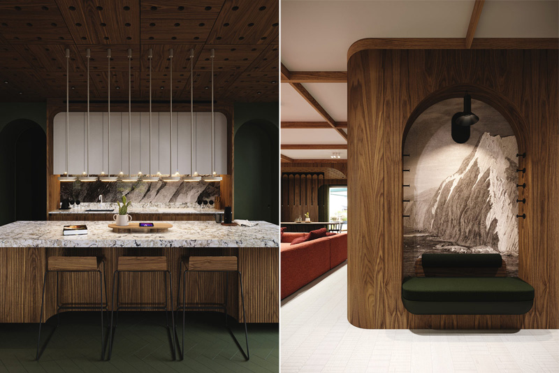 Oryginalne i zaskakujące wnętrza, pełne odniesień do historii architektury i designu