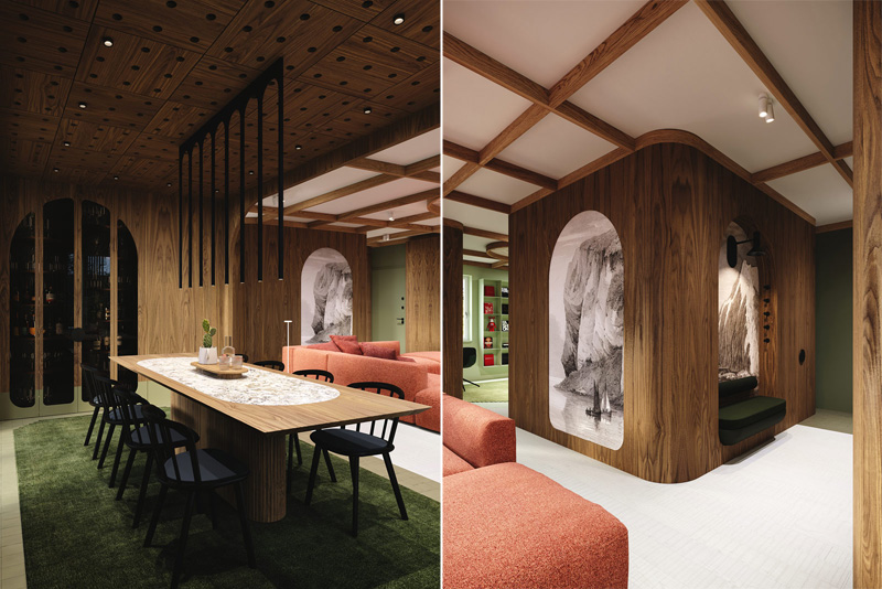 Oryginalne i zaskakujące wnętrza, pełne odniesień do historii architektury i designu
