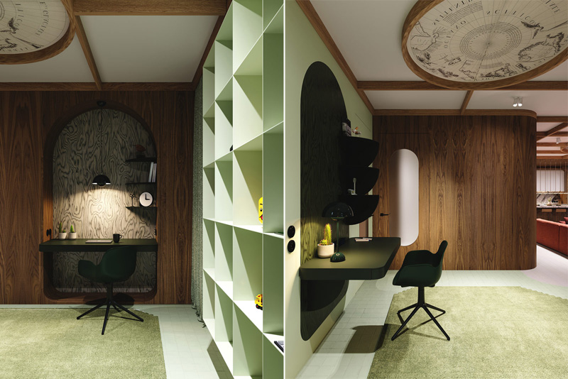 Oryginalne i zaskakujące wnętrza, pełne odniesień do historii architektury i designu