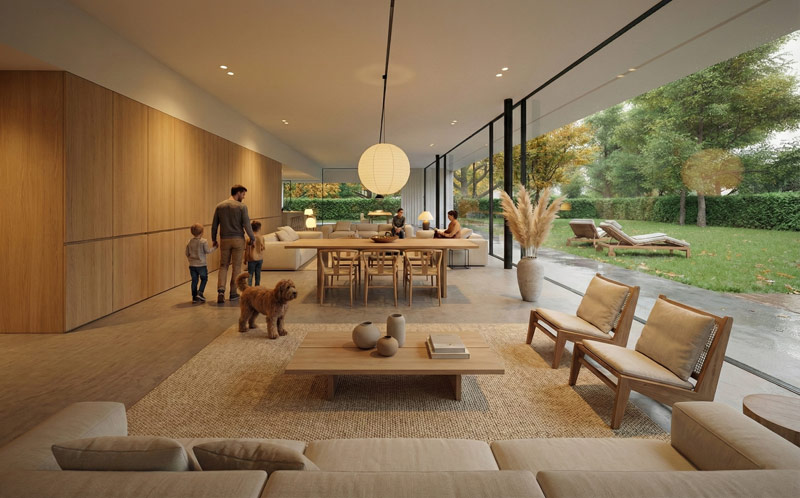 Nowoczesna willa w symbiozie z lasem