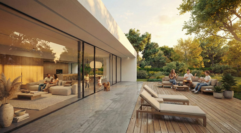 Nowoczesna willa w symbiozie z lasem