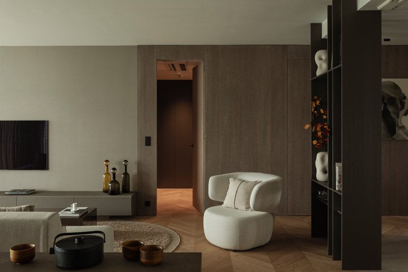 Apartament w duchu soft architecture