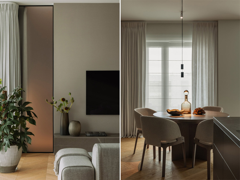 Apartament w duchu soft architecture