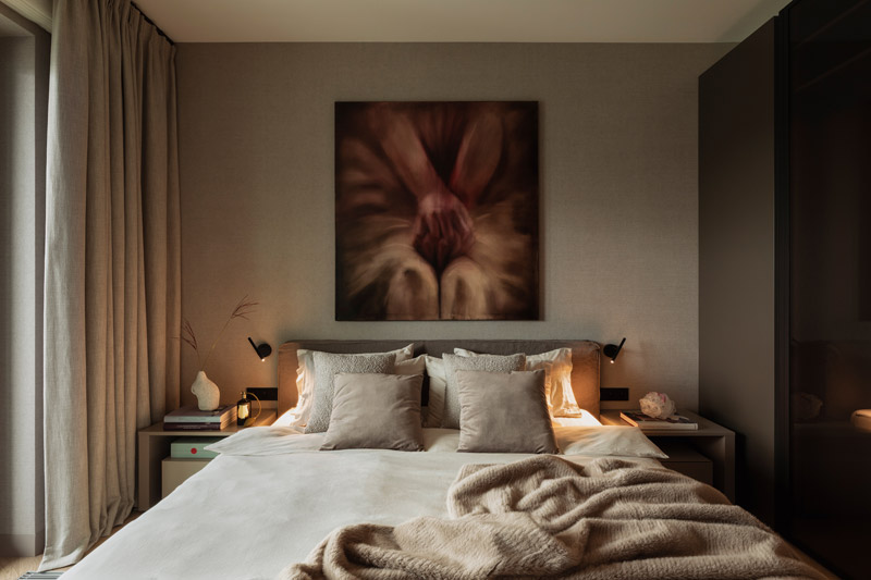 Apartament w duchu soft architecture