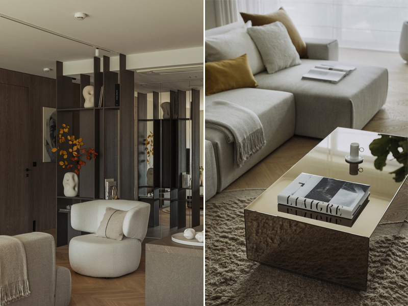 Apartament w duchu soft architecture