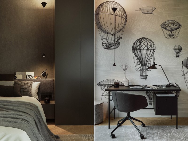 Apartament w duchu soft architecture