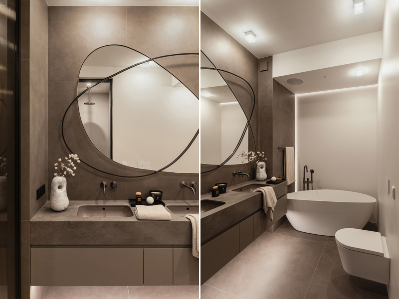 Apartament w duchu soft architecture