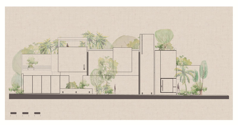 Przestrzeń kreatywna pracowni architektonicznej w Colimie