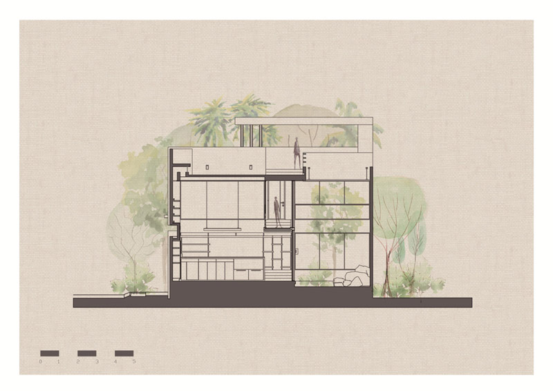 Przestrzeń kreatywna pracowni architektonicznej w Colimie