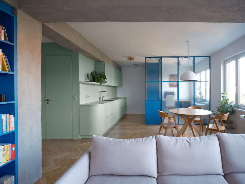 Oryginalne wnętrza mieszkania z lat 50.