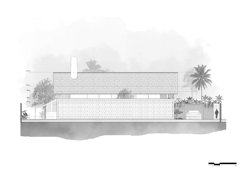 Dom w Kannur – prostota i powściągliwość w harmonii z naturalnym otoczeniem