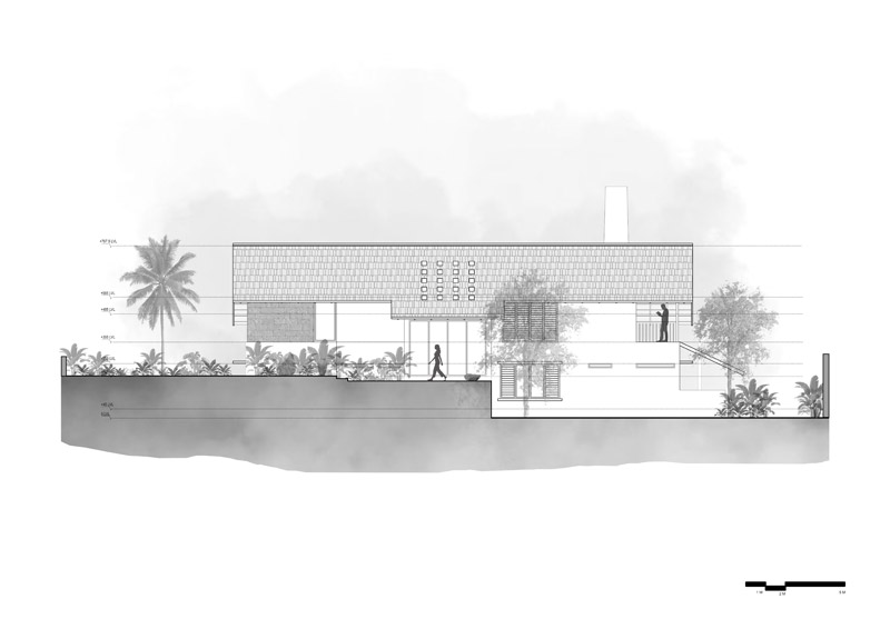 Dom w Kannur – prostota i powściągliwość w harmonii z naturalnym otoczeniem