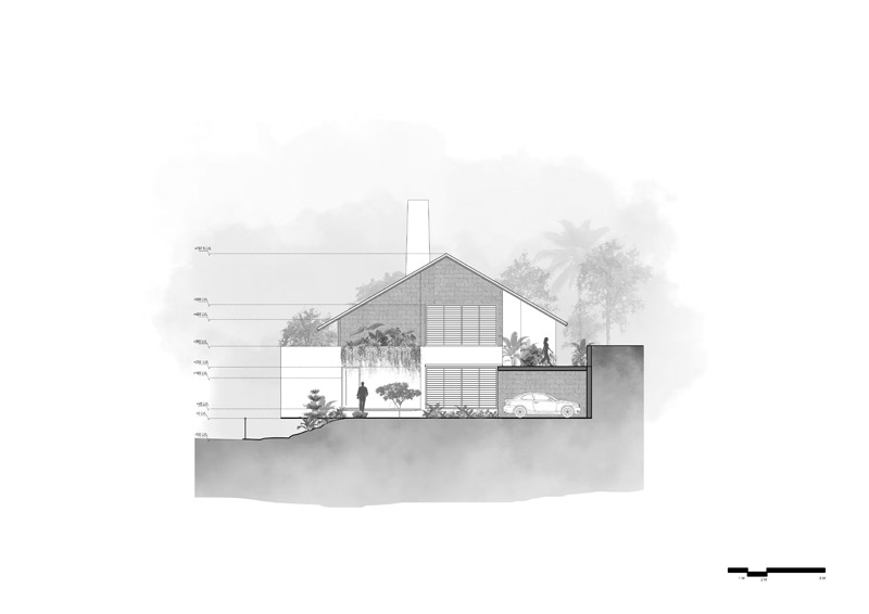 Dom w Kannur – prostota i powściągliwość w harmonii z naturalnym otoczeniem