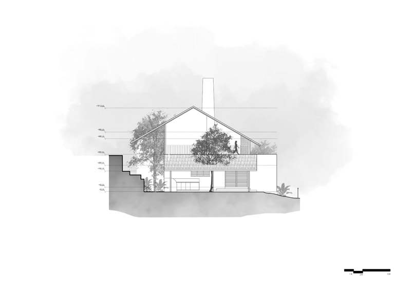 Dom w Kannur – prostota i powściągliwość w harmonii z naturalnym otoczeniem