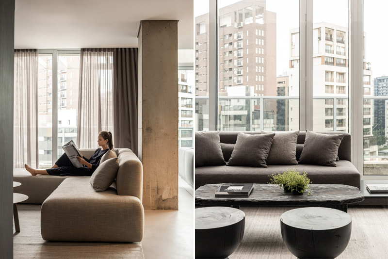 Minimalistyczny apartament wypełniony sztuką