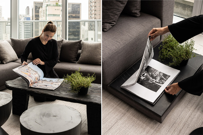 Minimalistyczny apartament wypełniony sztuką