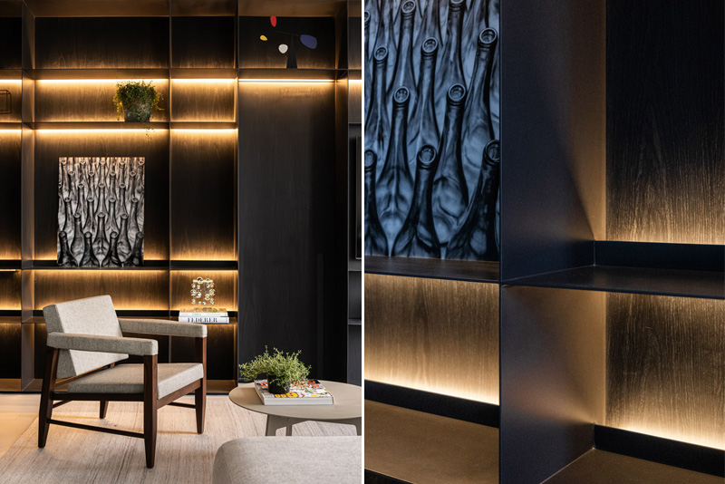 Minimalistyczny apartament wypełniony sztuką