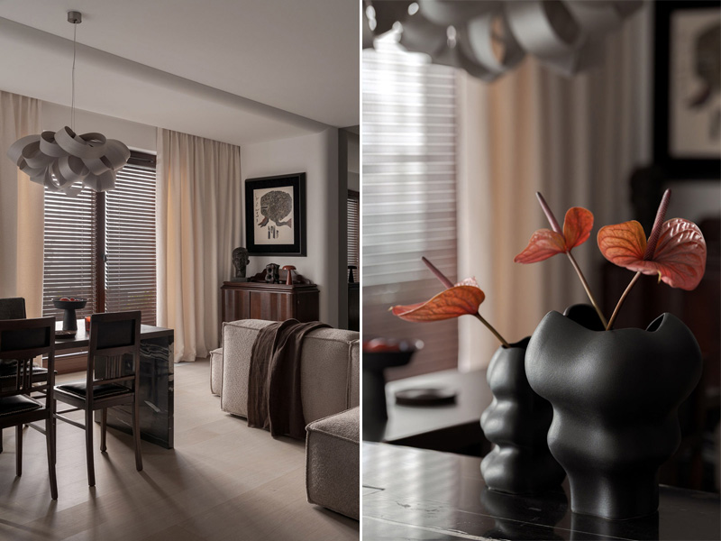 Elegancki apartament w apetycznych brązach