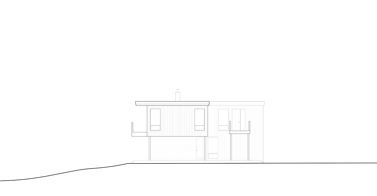 Dom nad jeziorem. Całoroczna przystań dla pary kochającej naturę.