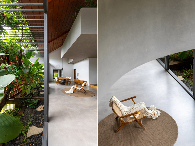 Dom w Kannur – prostota i powściągliwość w harmonii z naturalnym otoczeniem