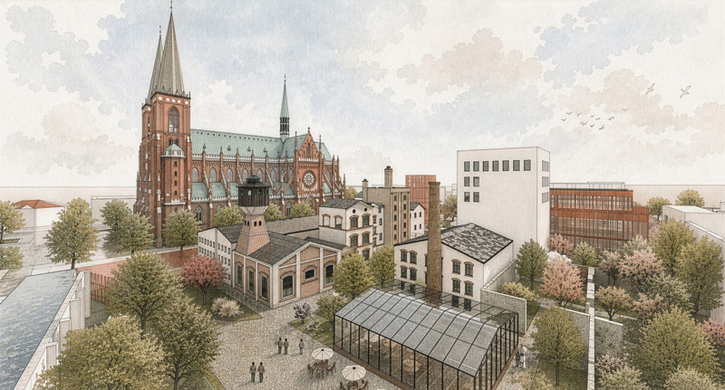 Dyplomy architektury: Koncepcja rewitalizacji zespołu dawnego browaru Kmicic w Częstochowie