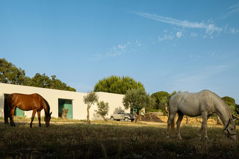 Minimalistyczny, prosty dom w krajobrazie Alentejo