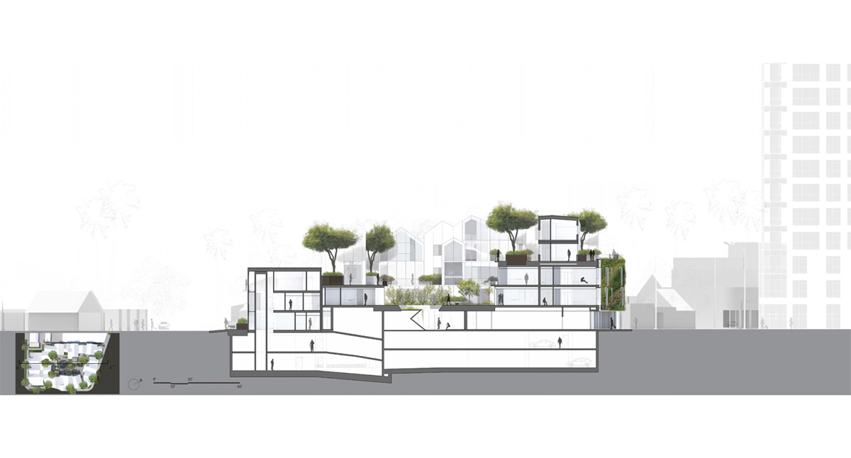 Nietypowy kompleks mieszkalny w Beverly Hills