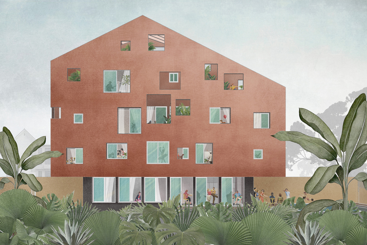 100 WINDOWS &ndash; wielopokoleniowy dom w Hanoi