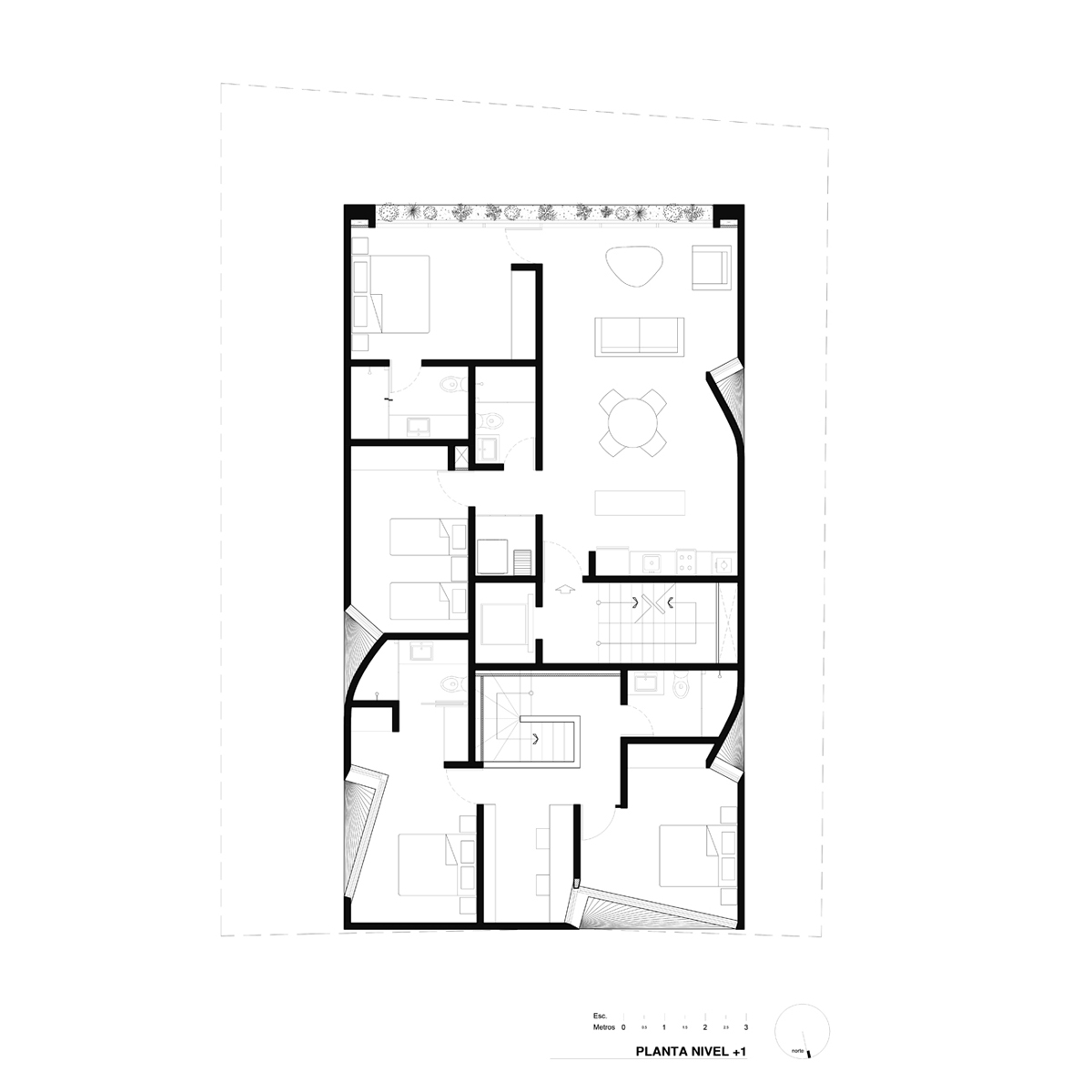Betonowy apartamentowiec w Meksyku