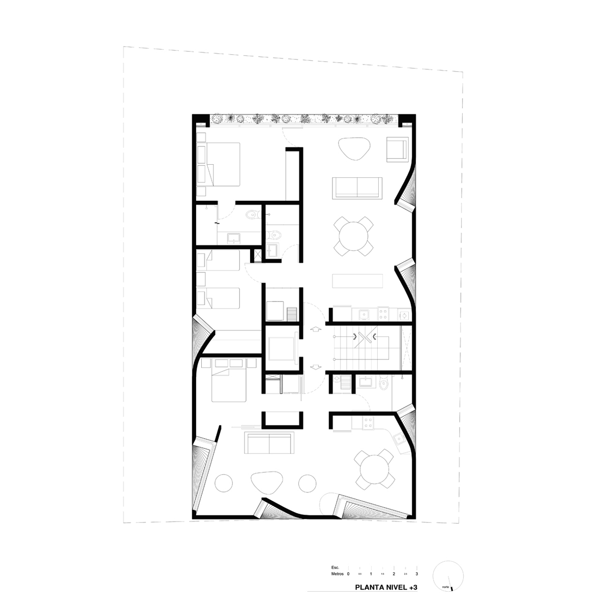 Betonowy apartamentowiec w Meksyku