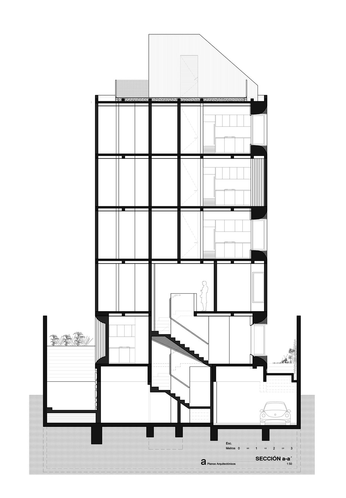 Betonowy apartamentowiec w Meksyku