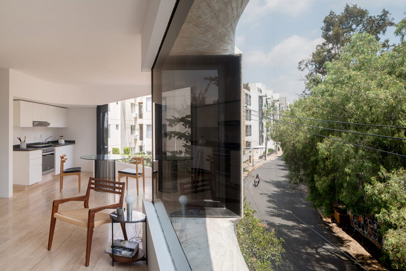 Betonowy apartamentowiec w Meksyku