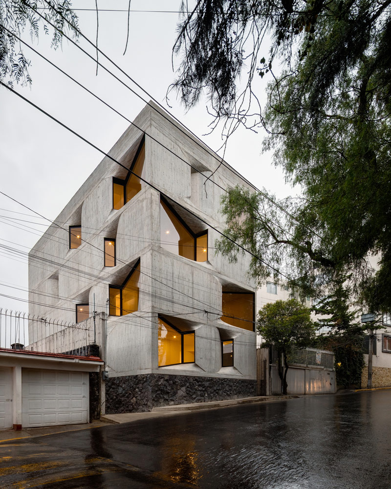 Betonowy apartamentowiec w Meksyku
