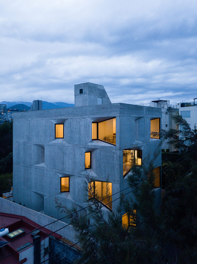 Betonowy apartamentowiec w Meksyku