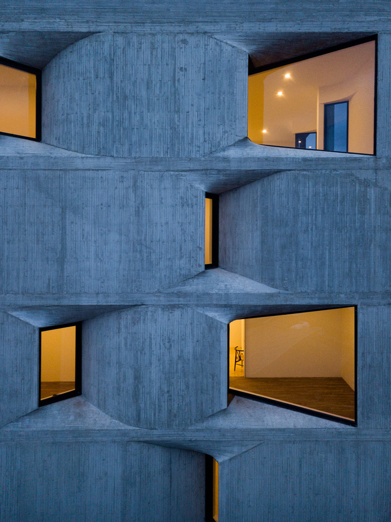 Betonowy apartamentowiec w Meksyku