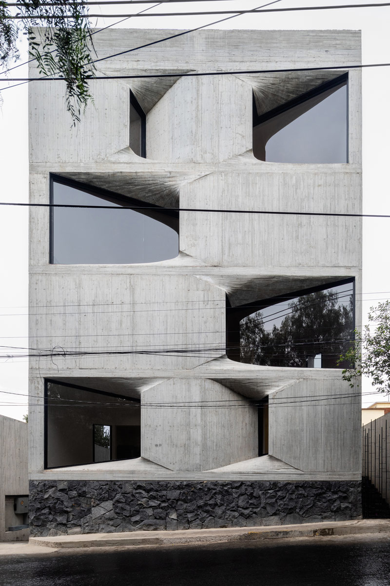 Betonowy apartamentowiec w Meksyku