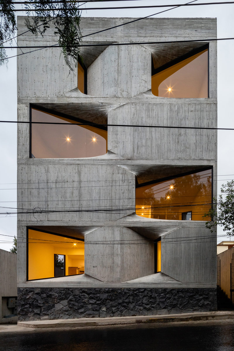 Betonowy apartamentowiec w Meksyku