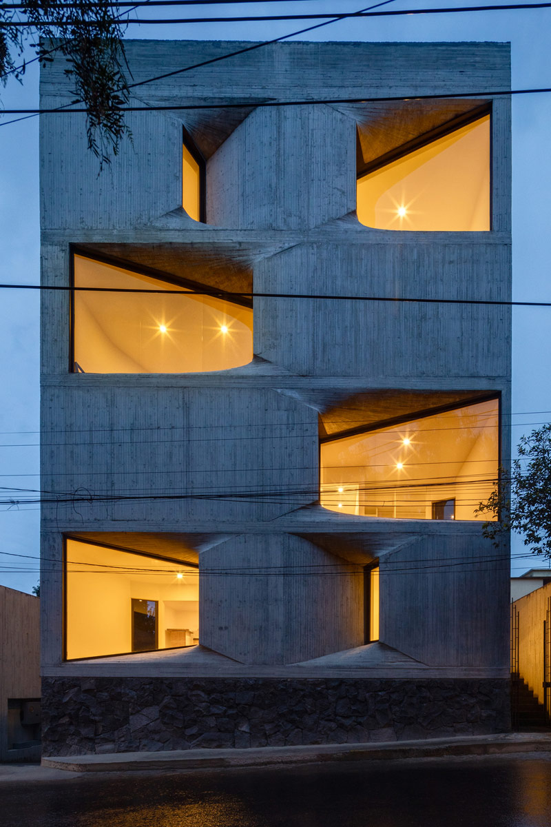 Betonowy apartamentowiec w Meksyku